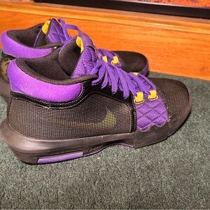 Nike Black and Purple Athletic Shoes